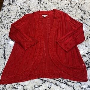 Dana Buchman Red Women’s Cardigan in‎ size XL